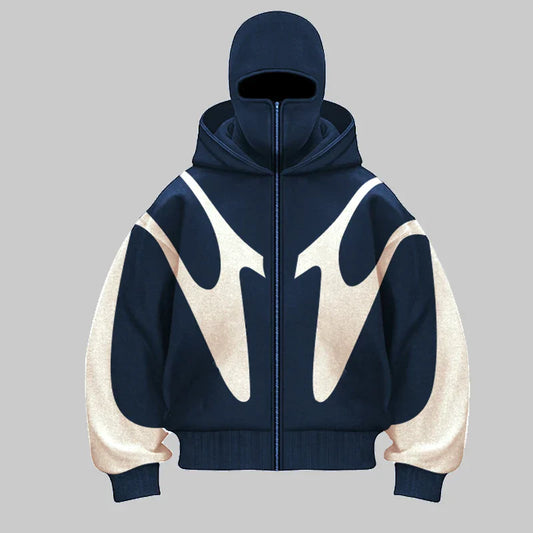 Gesplitste Balaclava Hoodie